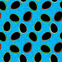 Easter seamless pattern with eggs for wallpaper and fabrics and textiles and packaging and gifts