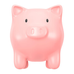 Piggy bank png 3D clipart, savings & finance graphic on transparent background