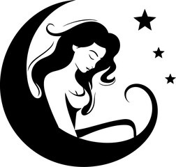 Bump Bloom Happy Pregnancy Vector Symbol Radiant Rejoice Joyful Expectant Mother Icon