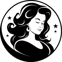 Pregnancy Paradise Smiling Expectant Mother Logo Bump Bliss Happy Pregnancy Icon in Emblem