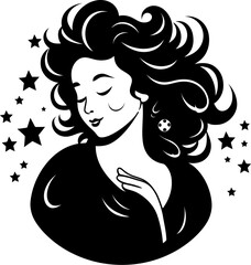 Mamas Radiance Radiant Pregnancy Icon in Logo Design Maternal Marvel Happy Pregnant Woman Vector