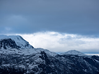 Beautiful winter mountain landscape