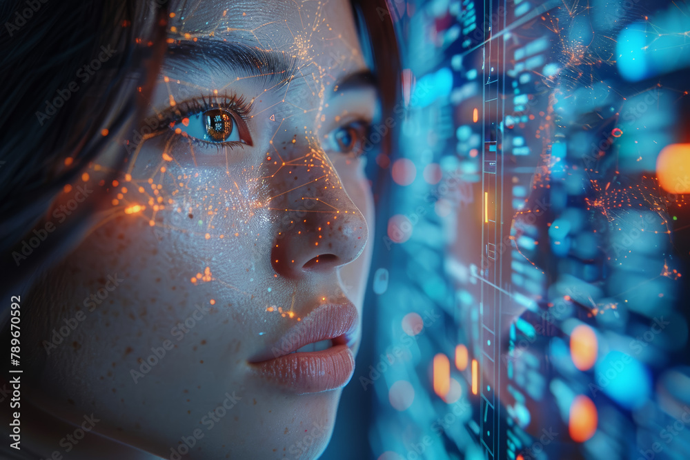 Poster an ai-driven recommendation system analyzing user preferences to suggest personalized content or pro