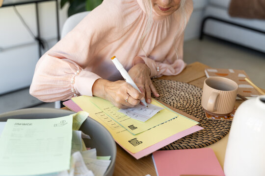 Business receipts at office