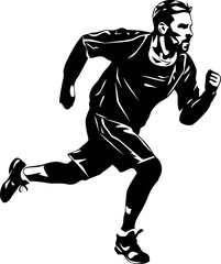 Endurance Evolution Marathon Logo Vector Marathon Marvel Athlete Icon Symbol