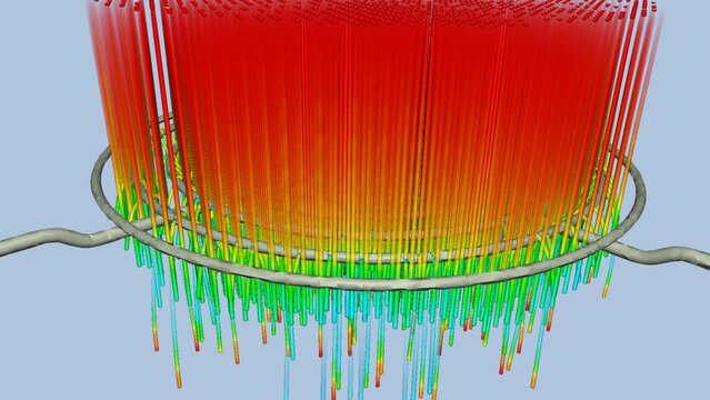 CFD simulation Computational fluid dynamics - fan protector airflow simulation