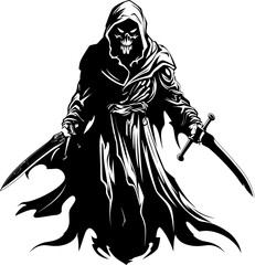 Sinister Soul Slayer Combat Reaper Icon Reapers Blade Array Weapon Symbol Design