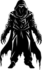 Dreadful Defense Reaper with Weapons Logo Harvest Havoc Combat Reaper Icon
