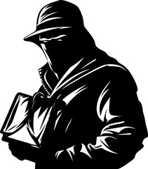 Shadow Sack Stolen Bag Vector Logo Bandits Haul Robber Emblem Logo
