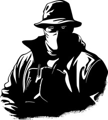 Haul Heist Robber Vector Logo Stealthy Snatch Stolen Bag Icon Design
