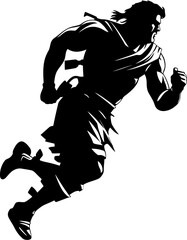 Fleet footed Fury Gladiator Warrior Symbol Velocity Vanguard Warrior Sprint Vector Logo