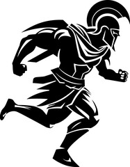 Rapid Runners Resolve Warrior Vector Logo Speedy Stride Sentinel Gladiator Emblem Icon