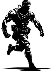 Agile Arena Assault Gladiator Warrior Vector Rapid Gladiator Rush Warrior Emblem Symbol