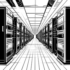 Techno Grove Technology Harvest Icon Silicon Sanctuary Server Farm Emblem Design