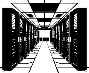 Binary Blossom Server Farm Logo Data Oasis Vector Logo Emblem