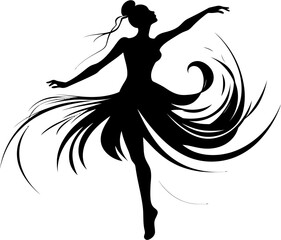 Ethereal Elegance Soul Icon Rhythmic Reverie Dancer Logo
