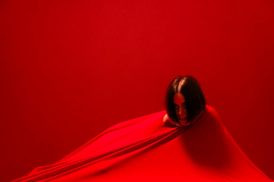 Red Abstract Human Form