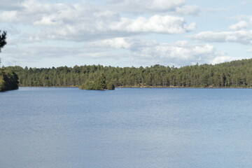 LOCH AN EILEIN CASTLE.  AVIMORE. SCOTLAND, ENGLAND, EUROPE