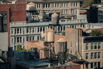City Water Towers in New York City

