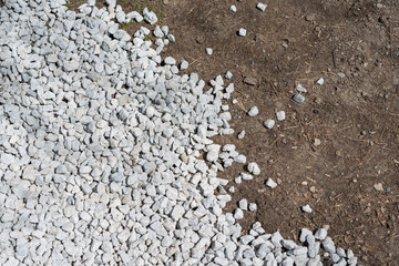 stone aggregate and soil