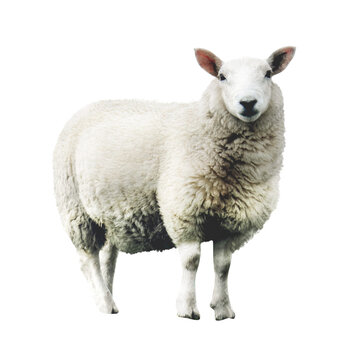 Sheep png sticker, animal cut out on transparent background