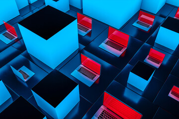 Networked Laptops and Data Servers in Digital Infrastructure