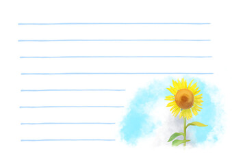 ヒマワリ　便箋