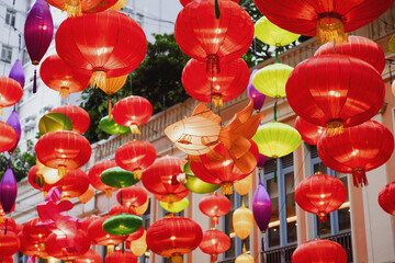 Colorful Lantern Festival Atmosphere