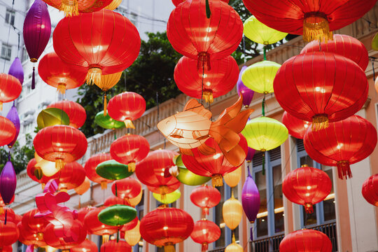 Colorful Lantern Festival Atmosphere