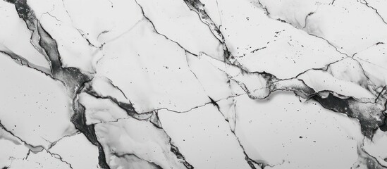 Close-Up of Black and White Marble Wall