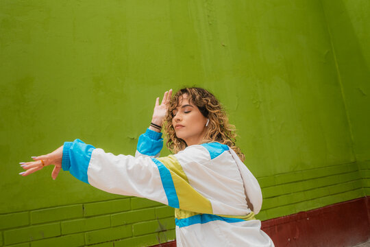 Cool Stylish Woman Dancing