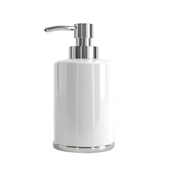 Soap dispenser on isolated white background