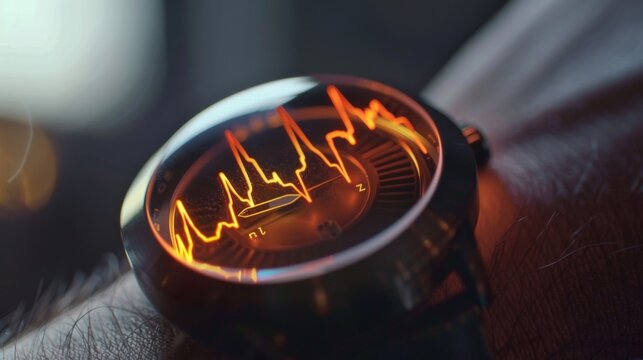 In this mesmerizing closeup the pulse of life is visibly palpable in the undulating s on a wrist a true depiction of our vitality. .