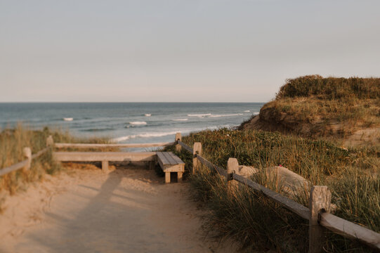 Entrance to the beach in Welfleet, Massachusetts