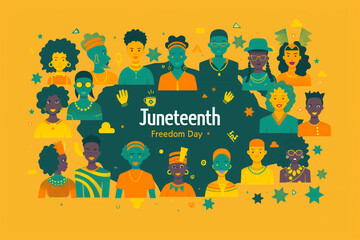 Black People Celebrating Juneteeth on June 19th
