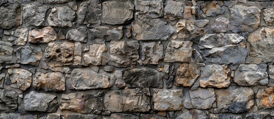 Texture of an aged stone wall