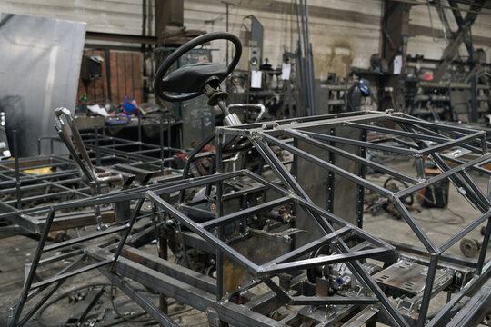 Metal Framework Construction  Industrial Workshop