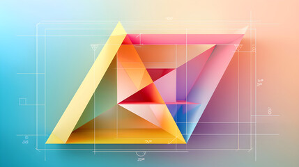 Colorful and Engaging Illustration of Pythagorean Theorem: A Visual Guide to Understanding PQ Theorem - obrazy, fototapety, plakaty