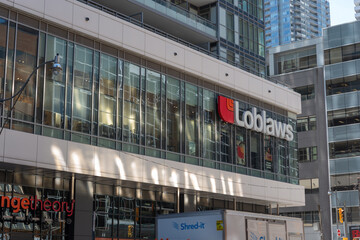 Fototapeta premium exterior signage of Loblaws Eglinton Avenue (101 Eglinton Avenue East in Toronto, Canada)