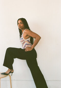 Editorial Portrait Geometric