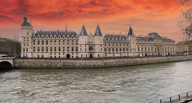 The Conciergerie is a former courthouse and prison originally part of the former royal palace