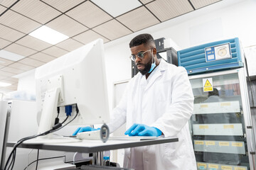 Doctor using computer at the hospital
