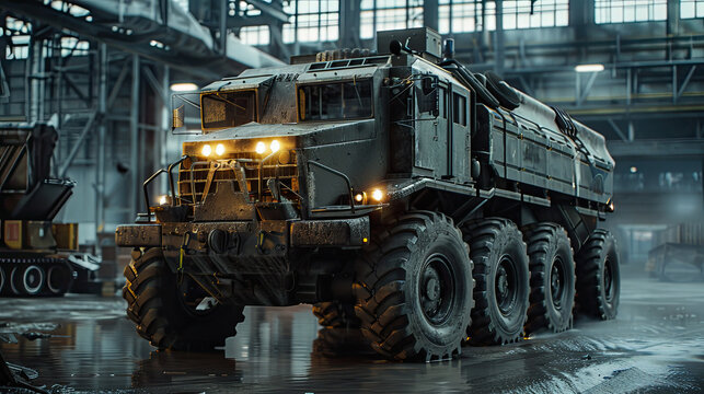Large game armored vehicle.