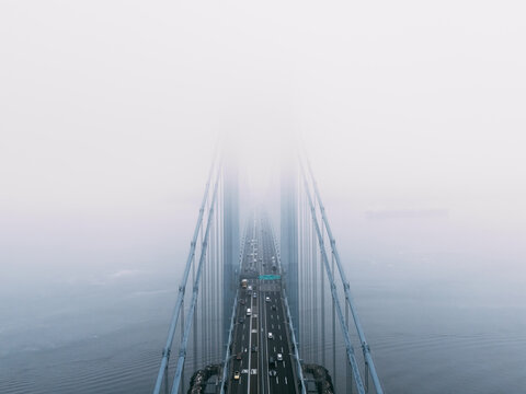 Misty Bridge Ascent