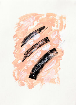 Peach abstract painting
