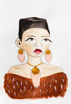Woman's fashion art portrait