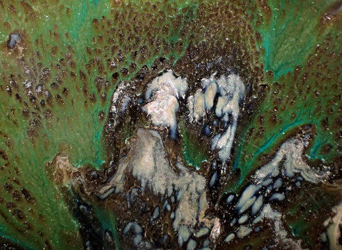 Textured background of microscopic glaze of Chinese ceramics tea cup