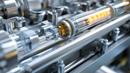 A diagram of the fuel injector system in an advanced biofuel engine demonstrates the use of advanced technology to precisely control the amount and timing of fuel injection. .