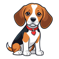 Cute dog logo vector Artwork. Adorable Dog and Puppy illustration graphic design, cute dogs, puppies, smiling, head, little. Vector illustration.