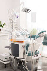Dental equipment in dentist office